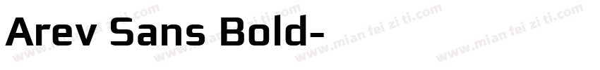 Arev Sans Bold字体转换